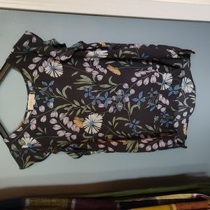 Loft flutter sleeve blouse